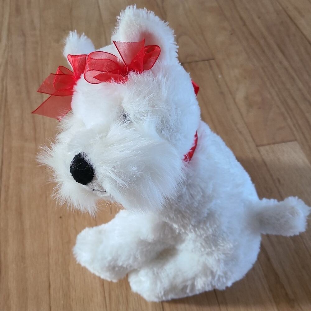 Mary Meyer Scotty Schnauzer White Dog with Magnetic Nose 10" Bree Replacement